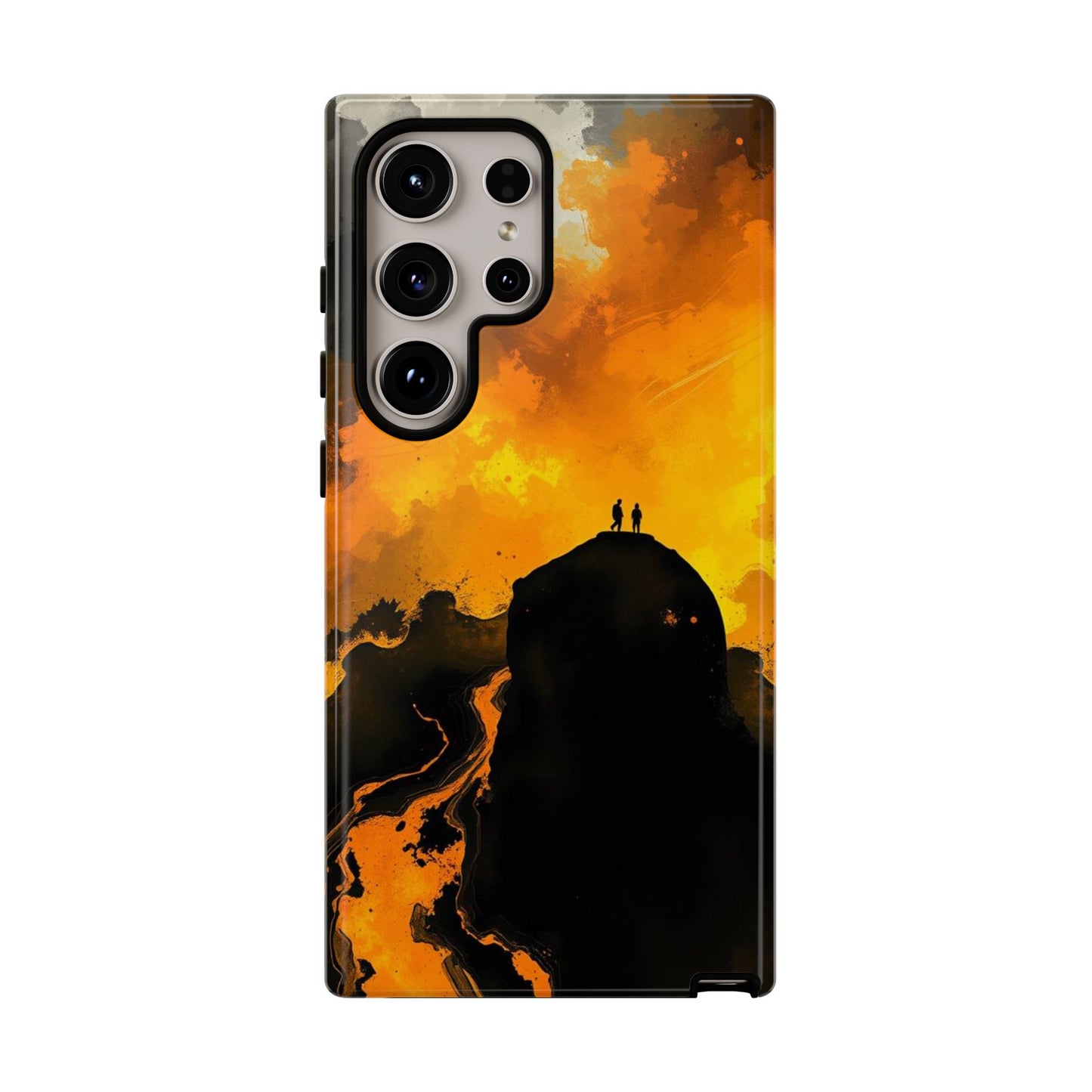 Samsung Galaxy S24 Ultra / Glossy Phone Case - Gothic Watercolour Scene Phone Case