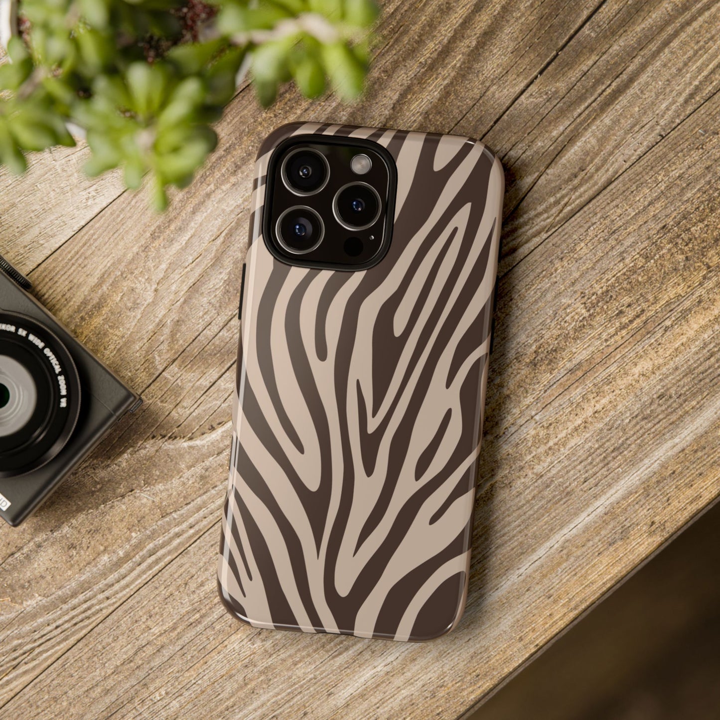 Boutique Mocha Tiger Print Phone Case