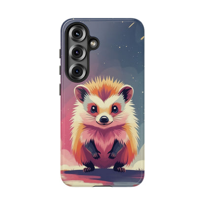 Samsung Galaxy S25 / Glossy Phone Case - Stylised Hedgehog Design Phone Case
