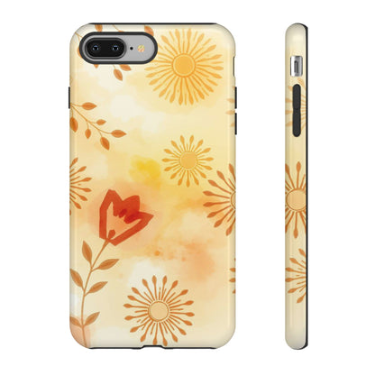 iPhone 8 Plus / Glossy Phone Case - Boho Chic Watercolour Pattern Phone Case