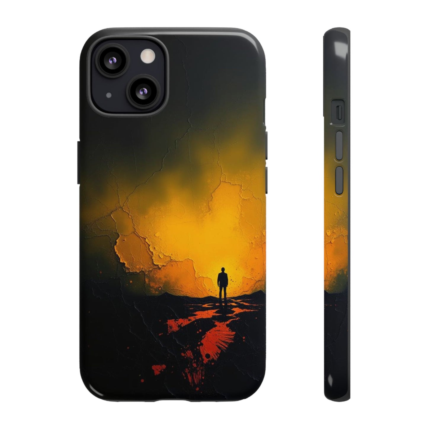 iPhone 13 / Glossy Phone Case - Acrylic Mysterious Figure Phone Case