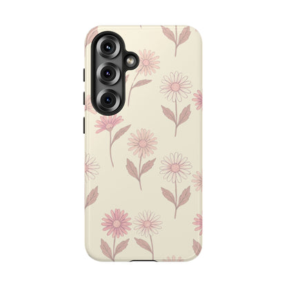 Pretty Blush Daisy Pattern Phone Case