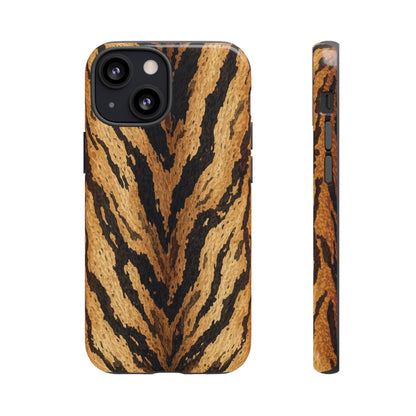 Amber Tiger Print Phone Case