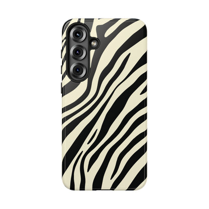 Modern Neutral Zebra Print Phone Case