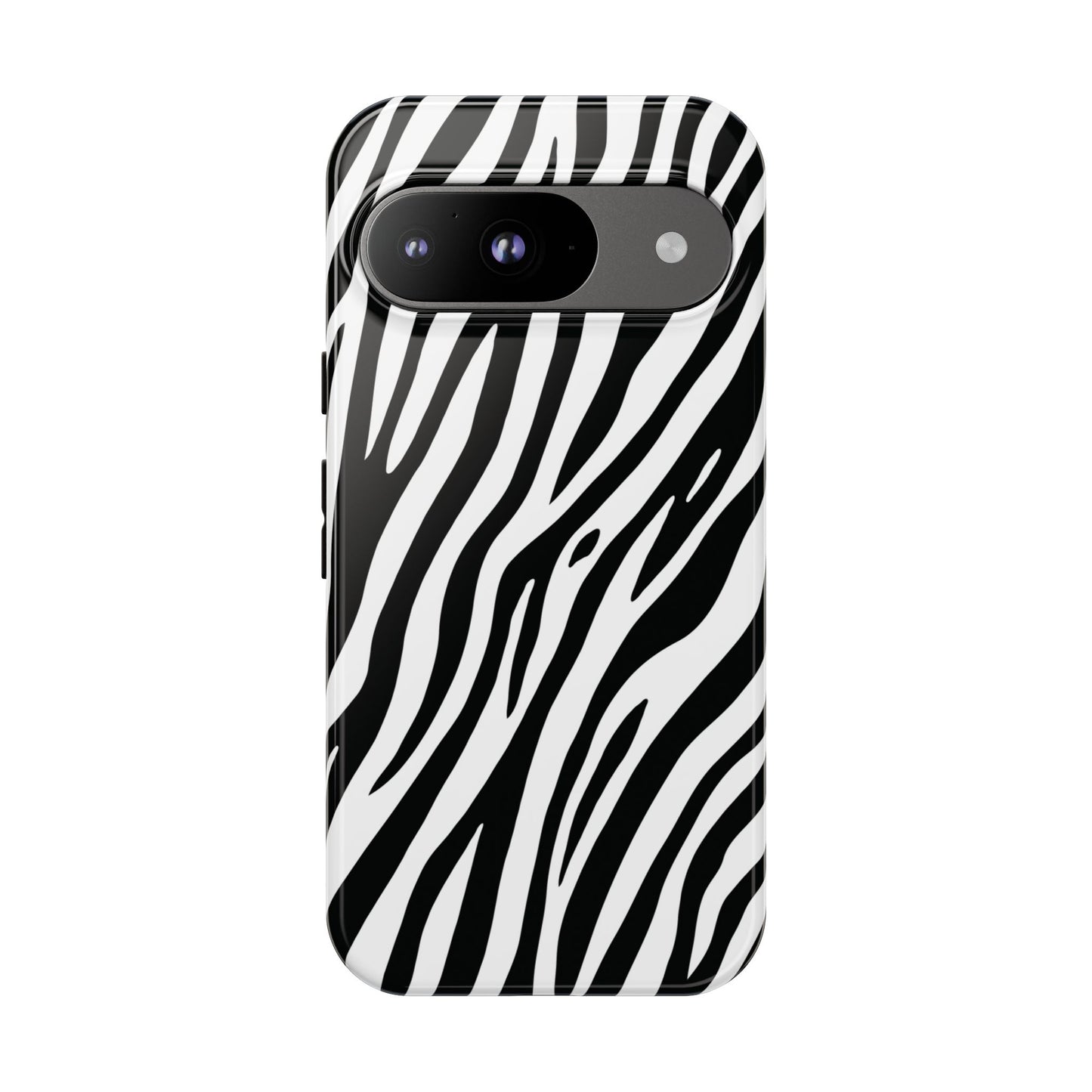 Monochrome Tiger Print Phone Case