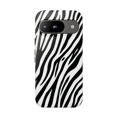Monochrome Tiger Print Phone Case