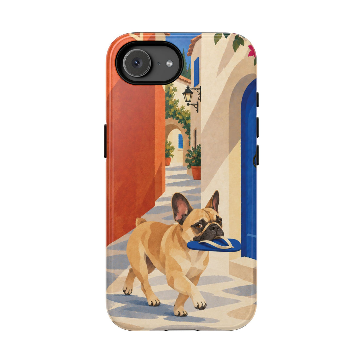 French Bulldog Quiet Lane Phone Case - Multicolor Phone Case - iPhone 17e / Glossy