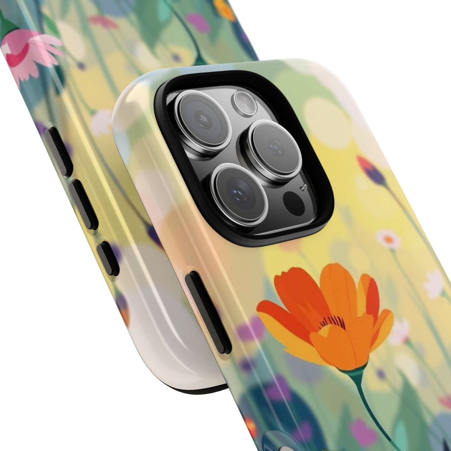 Pop Art Style Wildflower Design Phone Case