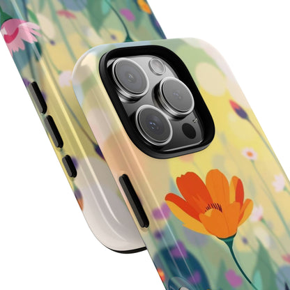 Pop Art Style Wildflower Design Phone Case