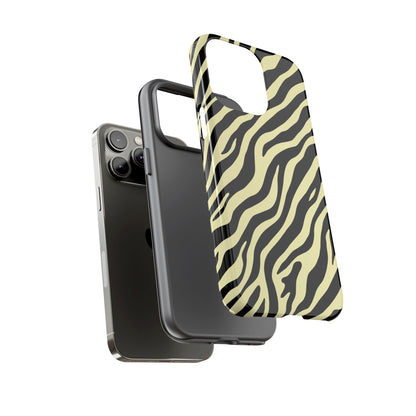 Stylish Neutral Zebra Print Phone Case