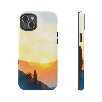 Watercolour Sunset Design Phone Case - Multicolor Phone Case - iPhone 15 Plus / Glossy