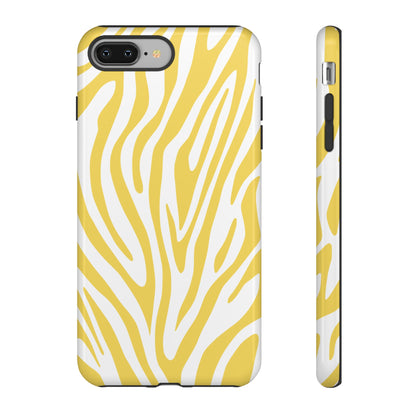Graphic Yellow Tiger Print Phone Case
