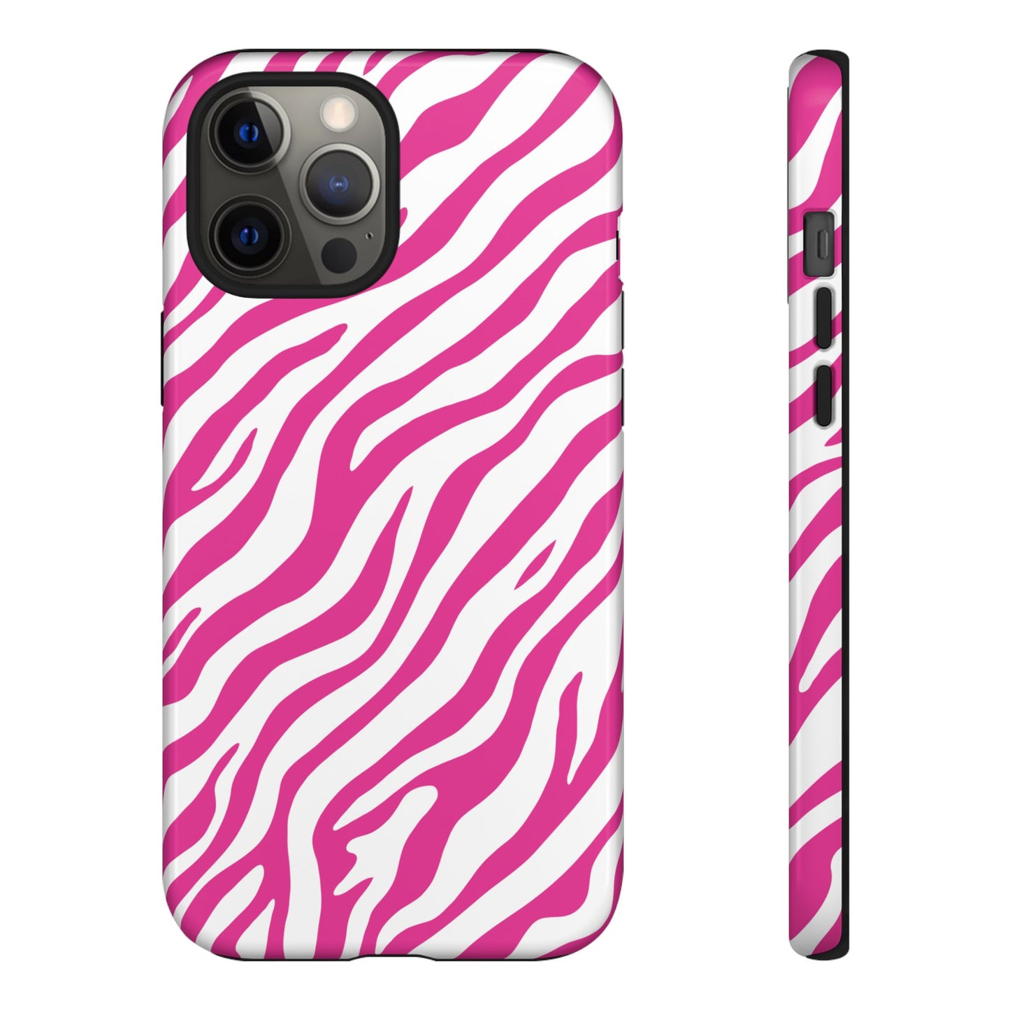 Stylish Hot Pink Zebra Print Phone Case