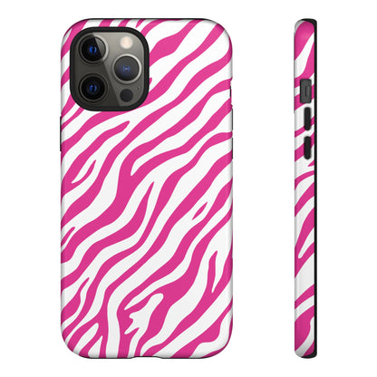 Stylish Hot Pink Zebra Print Phone Case