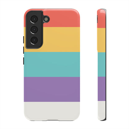 Pastel Rainbow Stripe Pattern Phone Case - Phone Case - Samsung Galaxy S22 / Glossy