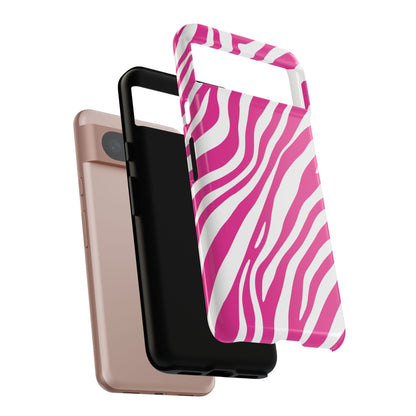 Modern Hot Pink Zebra Print Phone Case