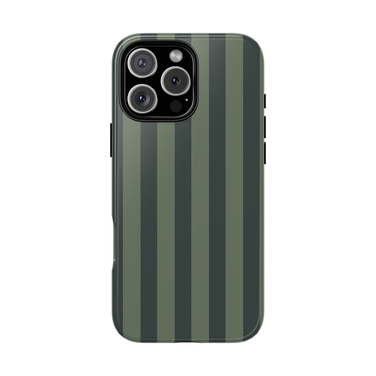 Dark Green Stripe Pattern Phone Case - Green Phone Case - iPhone 16 Pro Max / Glossy