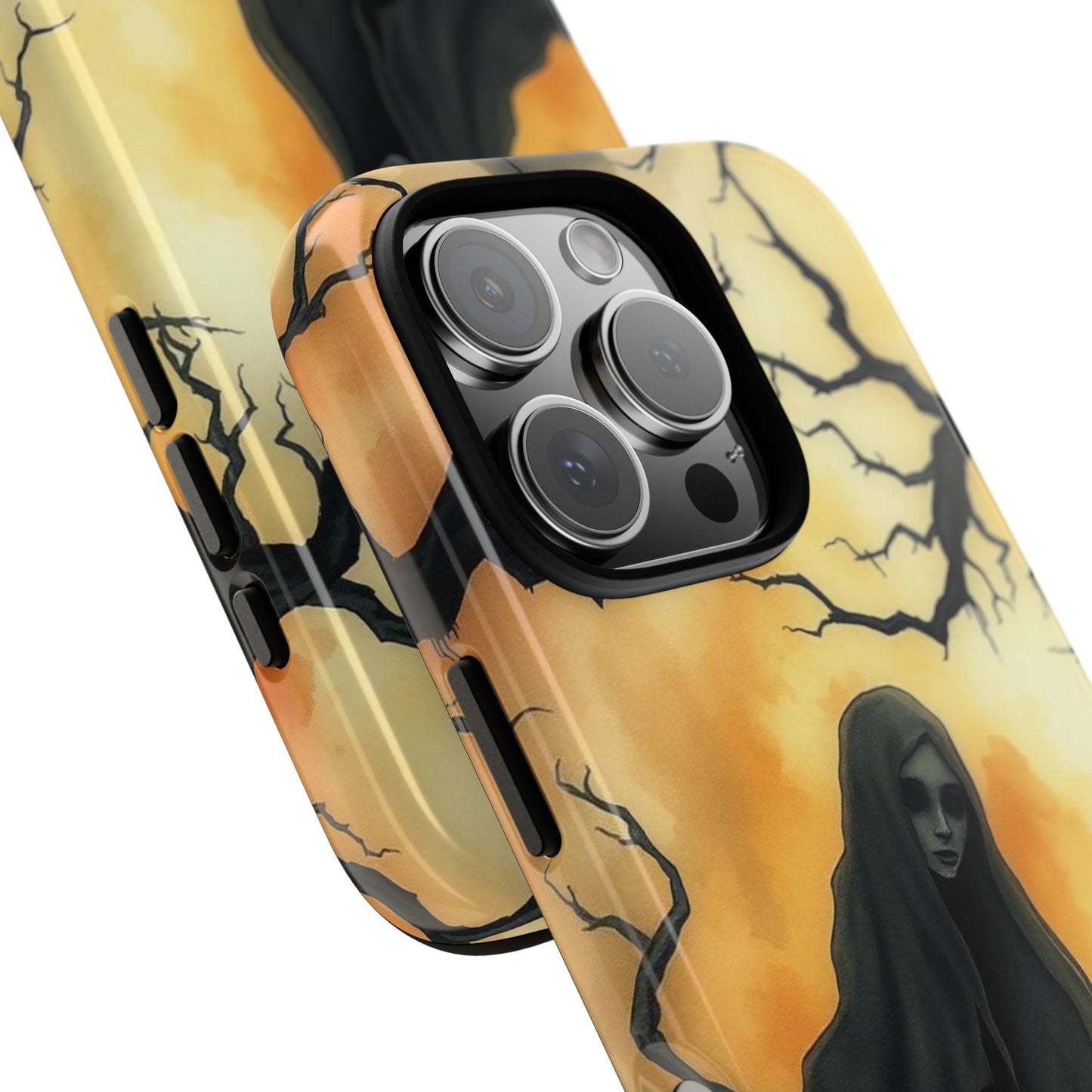 Phone Case - Watercolour Gothic Deathly Woman Phone Case