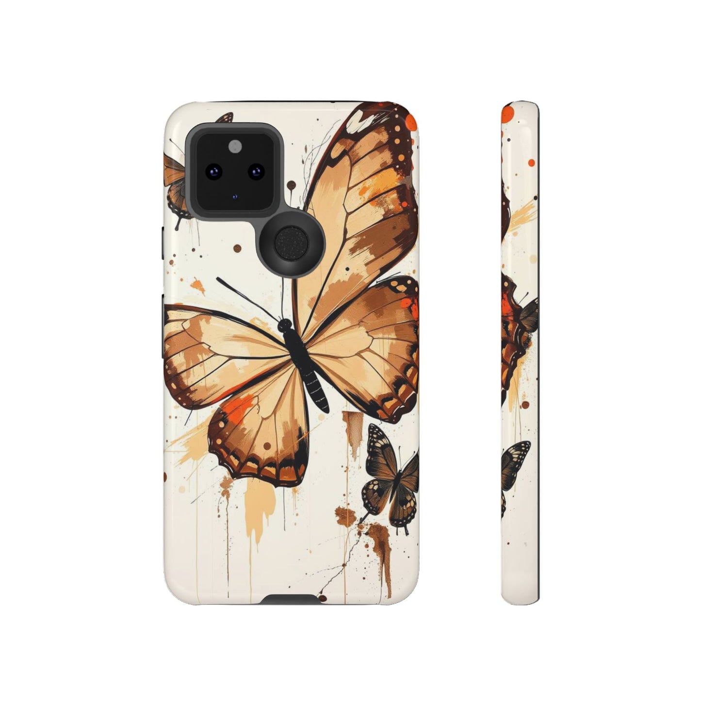 Acrylic Style Butterflies Design Phone Case