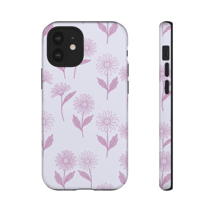 Pretty Lilac Daisy Pattern Phone Case