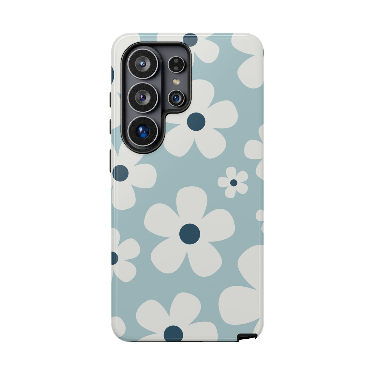 Cute Light Blue Daisy Pattern Phone Case - Blue Phone Case - Samsung Galaxy S26 Ultra / Glossy