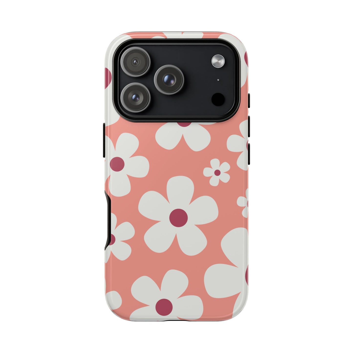 iPhone 17 Pro / Glossy Phone Case - Cute Pink Daisy Pattern #2 Phone Case