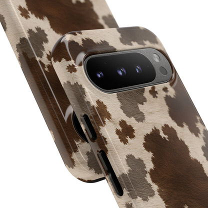 Stylish Mocha Cow Print Phone Case