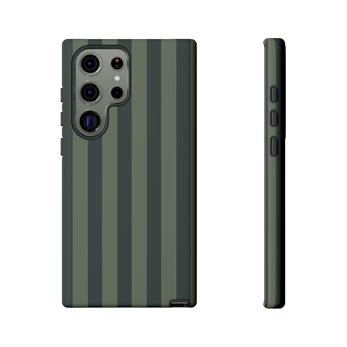 Dark Green Stripe Pattern Phone Case - Green Phone Case - Samsung Galaxy S23 Ultra / Glossy