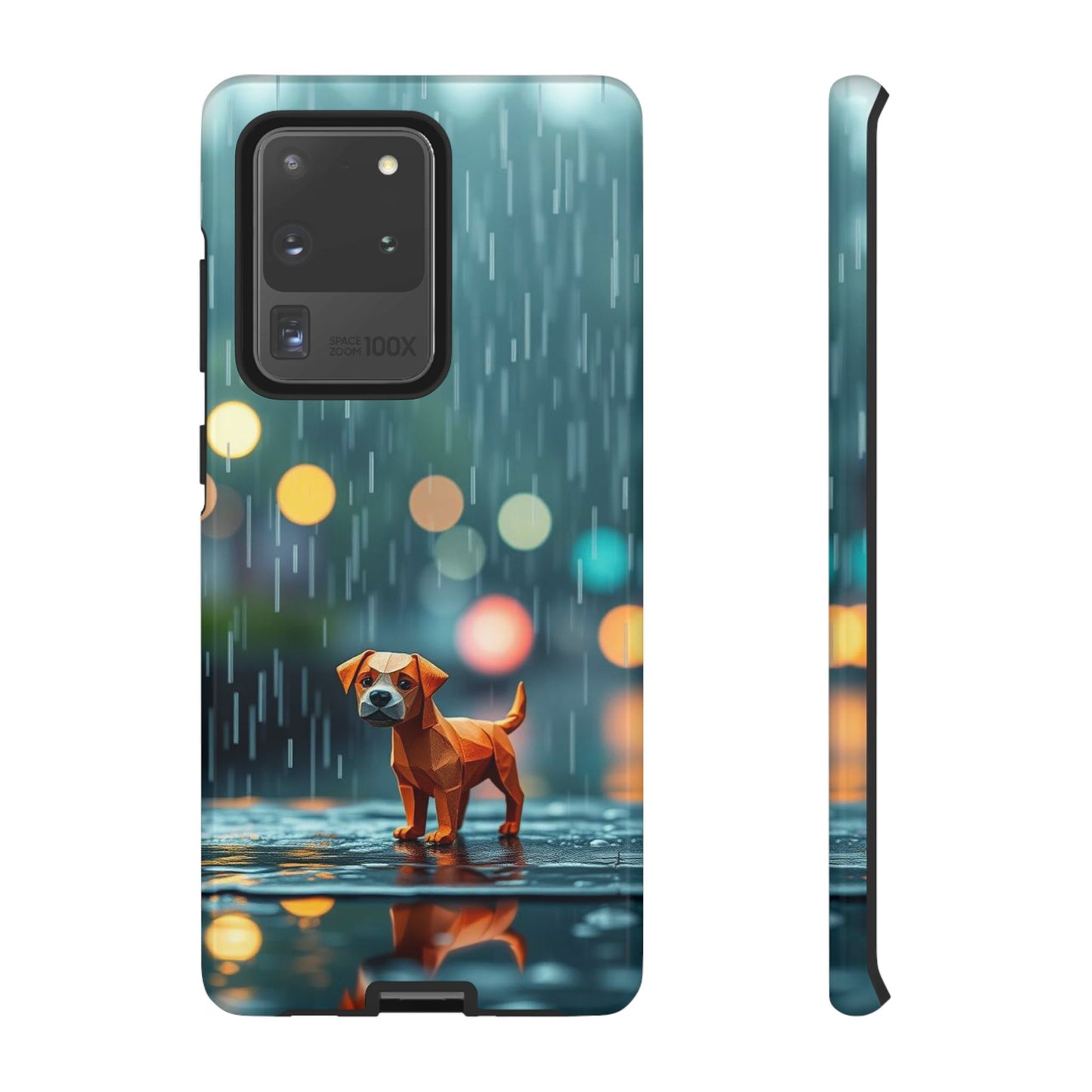 Samsung Galaxy S20 Ultra / Glossy Phone Case - Origami ’Soggy Dog’ Design Phone Case