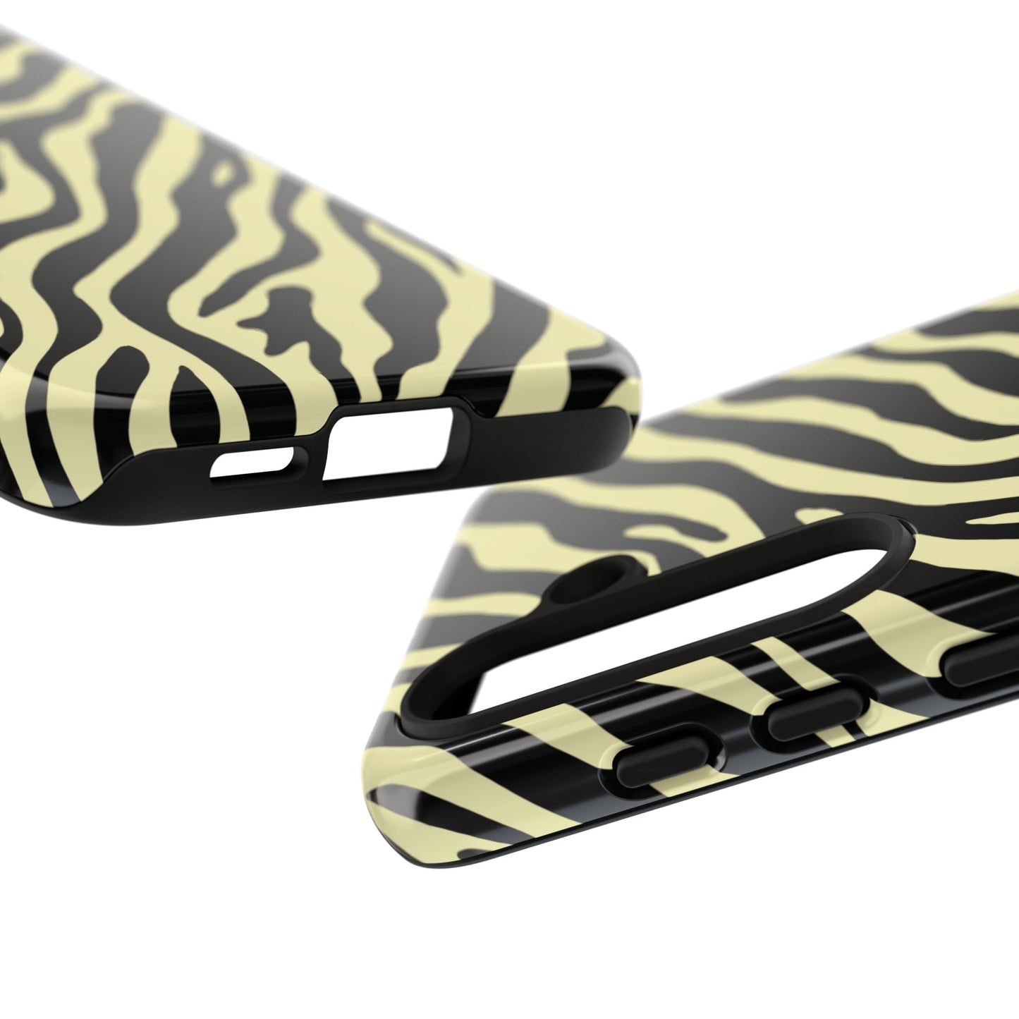 Stylish Neutral Zebra Print Phone Case