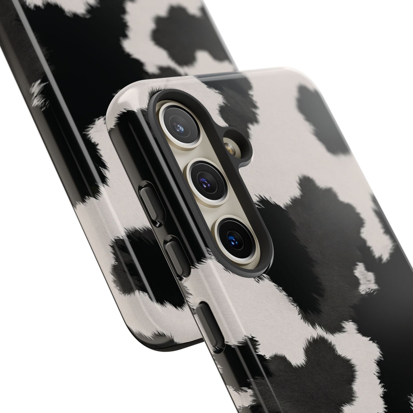 Modern Monochrome Cow Print Phone Case