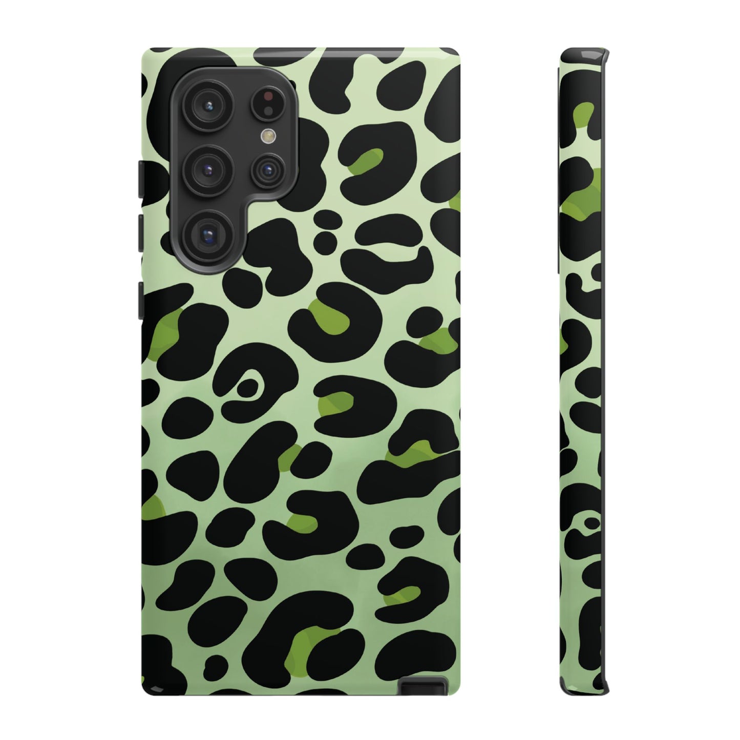 Chic Sage Leopard Print Phone Case