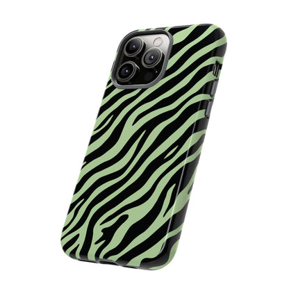 Stylish Mint Zebra Print Phone Case