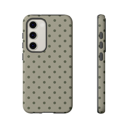 Green & Dark Green Dot Pattern Phone Case