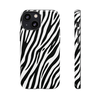 Monochrome Tiger Print Phone Case