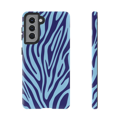 Boutique Sky Blue Tiger Print Phone Case