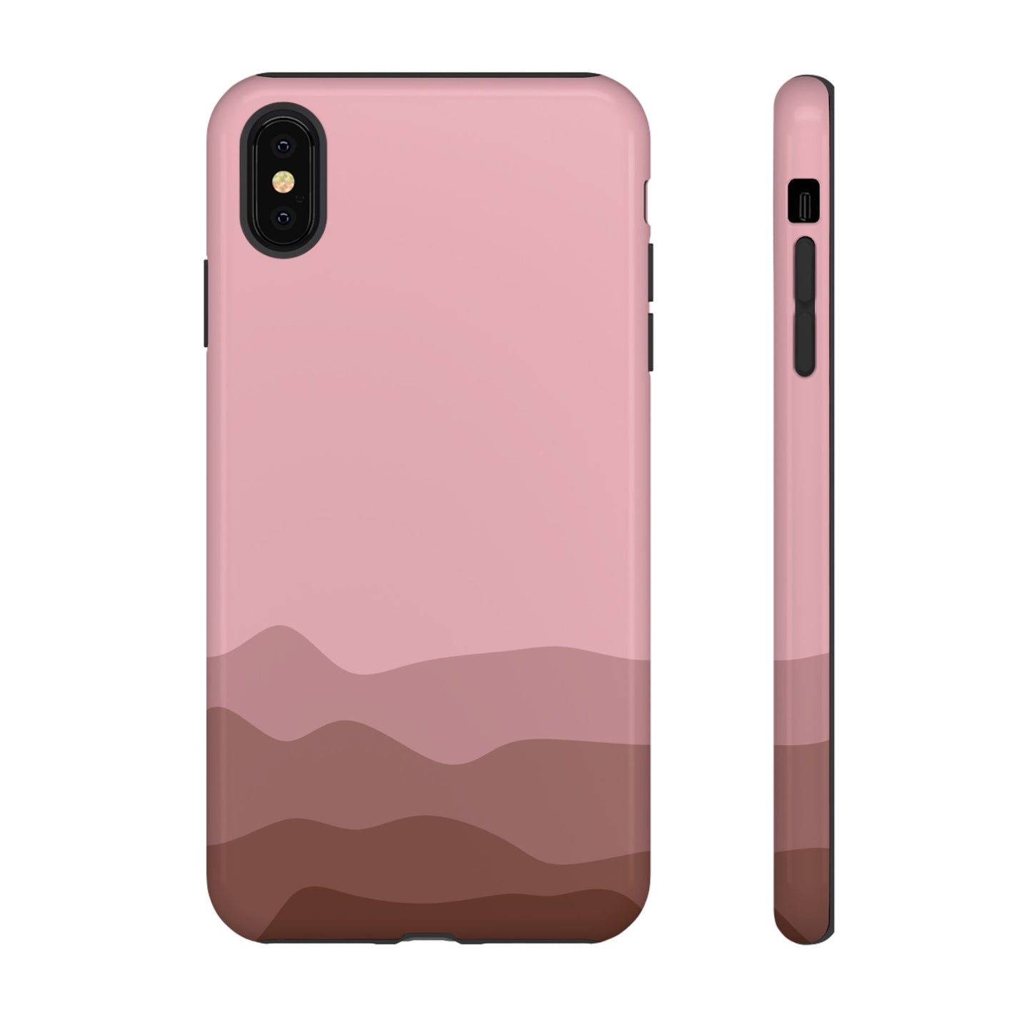 Pink Abstract Waves Protective Phone Case - Pink Phone Case - iPhone XS MAX / Glossy