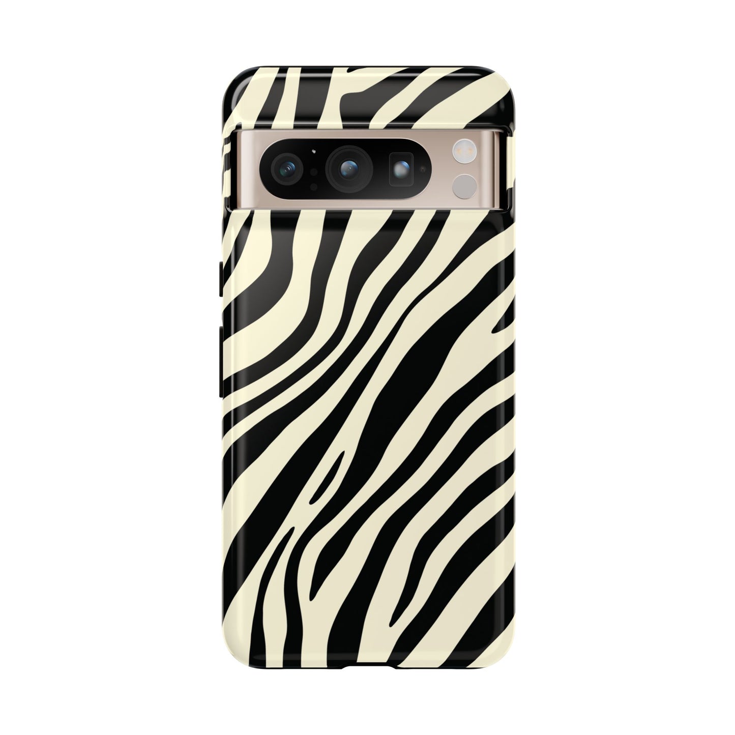 Modern Neutral Zebra Print Phone Case