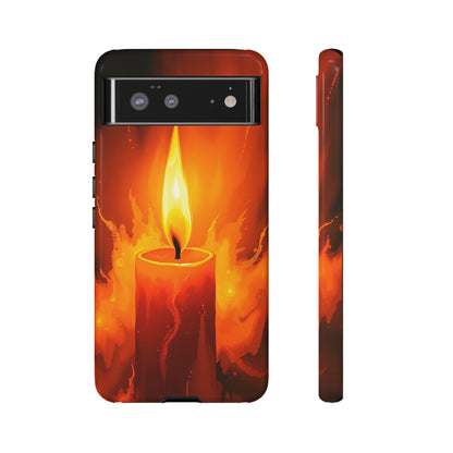 Google Pixel 6 / Glossy Phone Case - Red Candle Phone Case