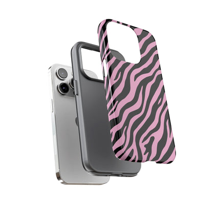 Stylish Blush Zebra Print Phone Case