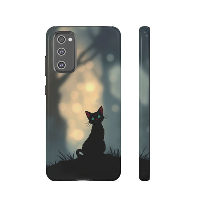 Samsung Galaxy S20 FE / Glossy Phone Case - Gothic Cat Design Phone Case