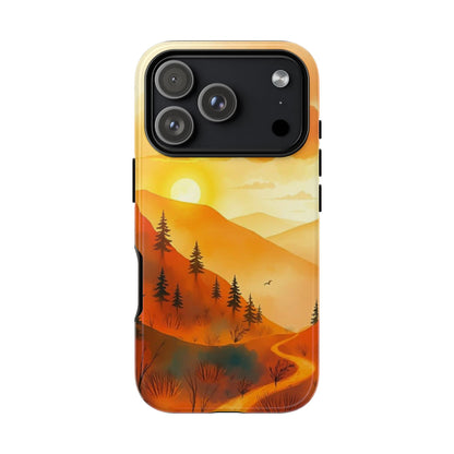 Golden Sunset Design Phone Case - Multicolor Phone Case - iPhone 17 Pro / Glossy
