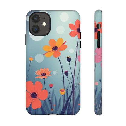 iPhone 11 / Glossy Phone Case - Vibrant Wildflowers Design Phone Case