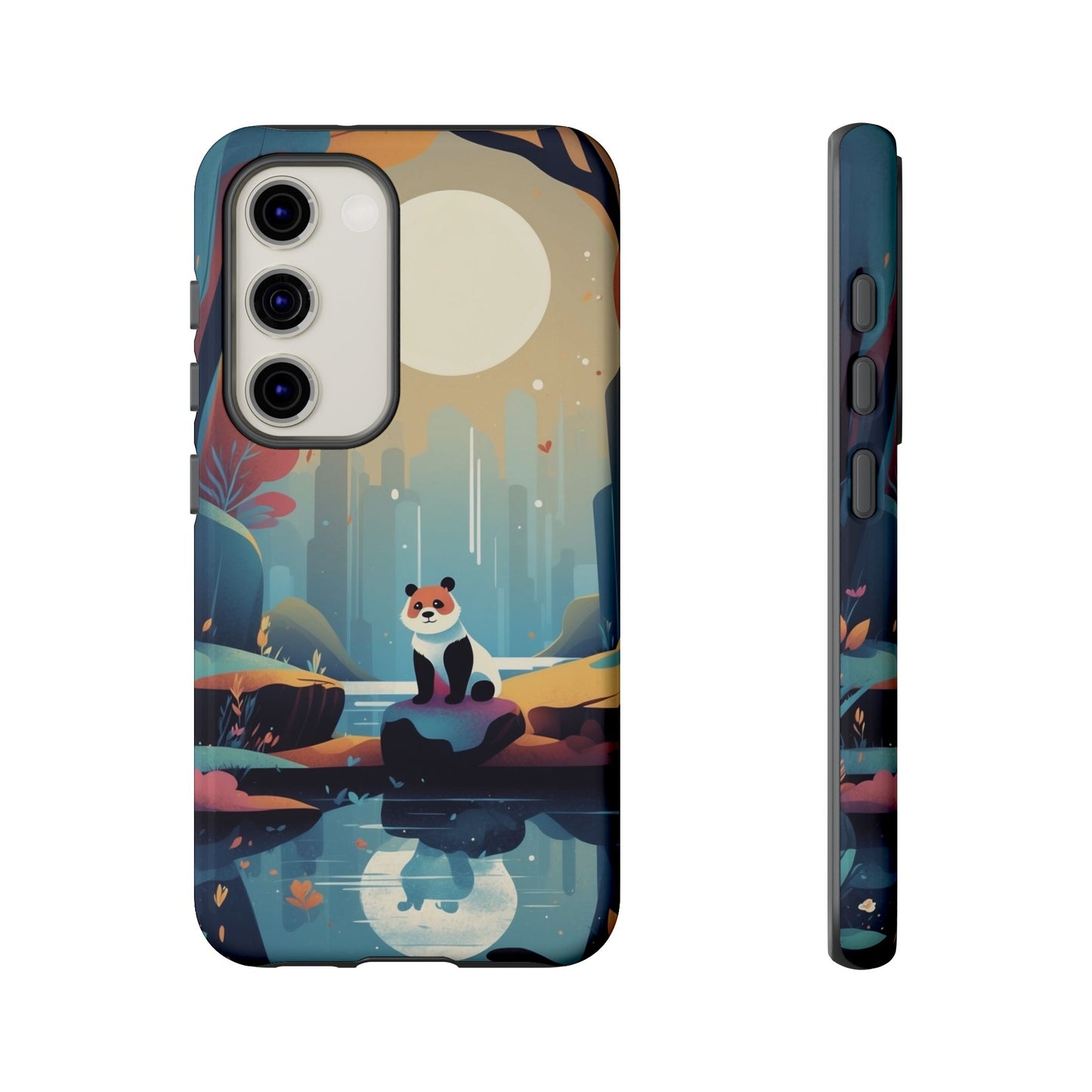 Samsung Galaxy S23 / Glossy Phone Case - Stylised Panda Design Phone Case