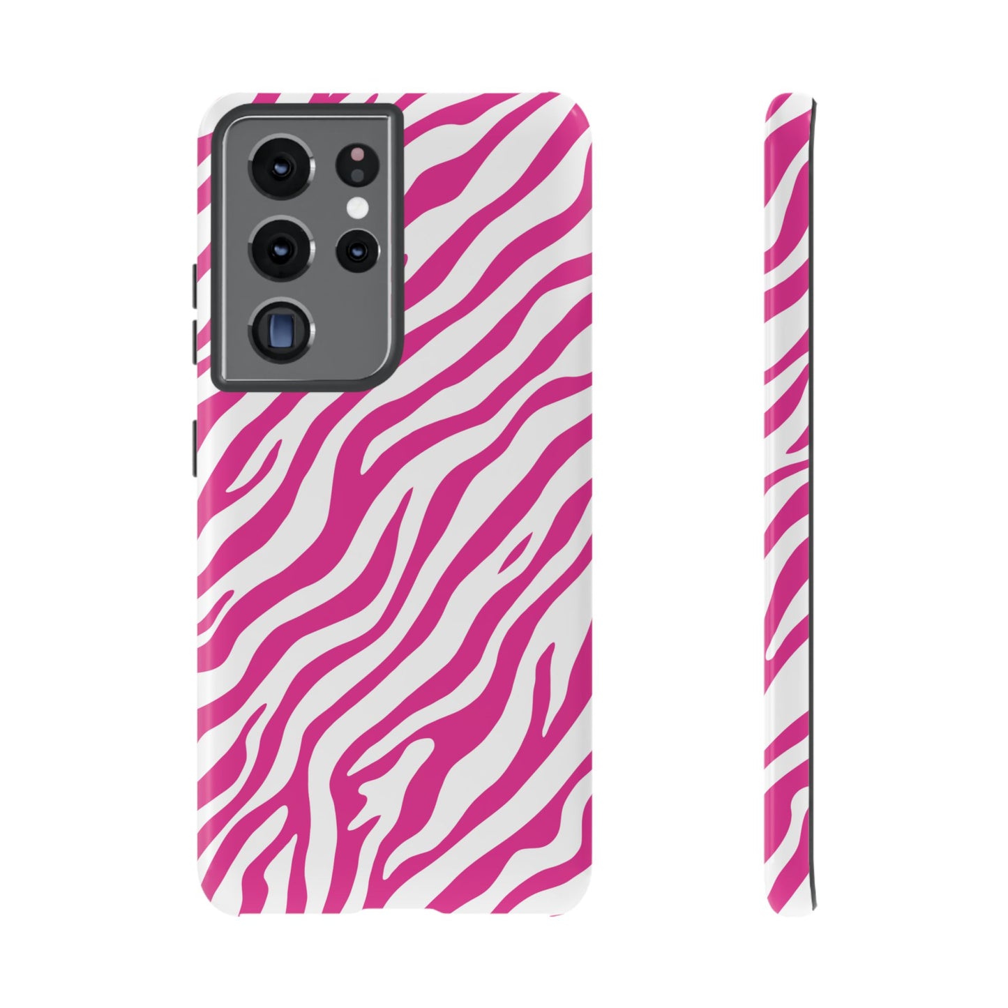 Stylish Hot Pink Zebra Print Phone Case