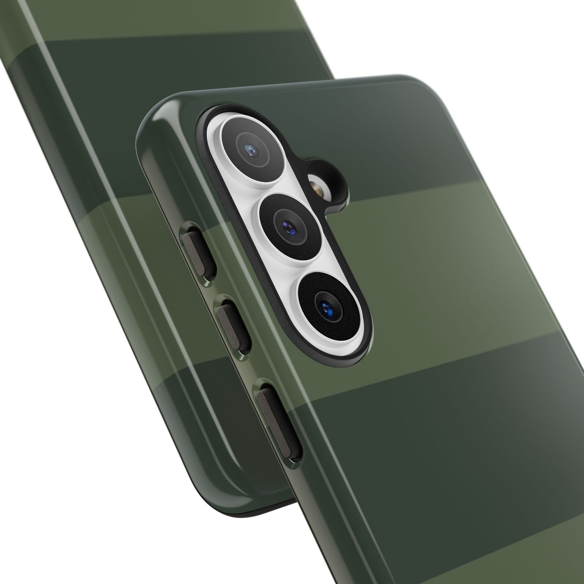 Green Horizontal Stripe Pattern Phone Case - Green Phone Case