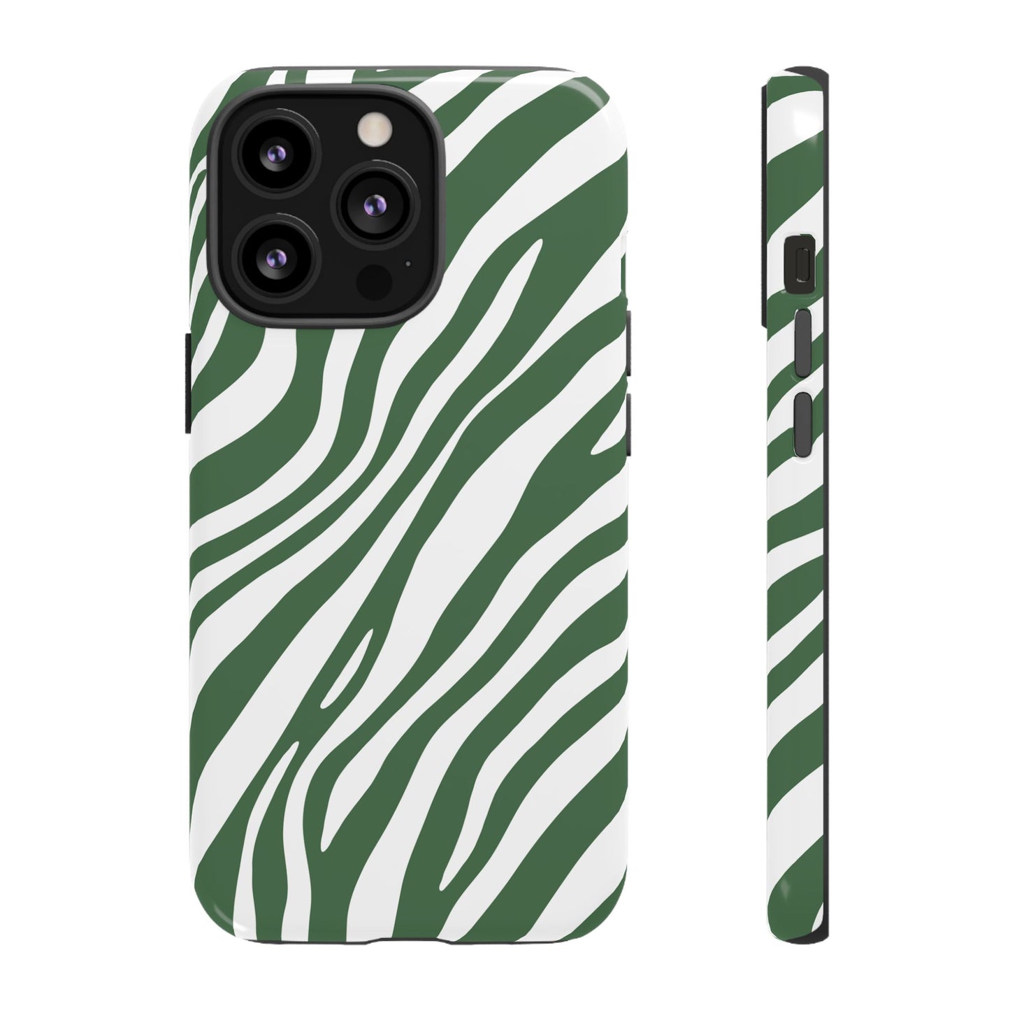 Modern Sage Zebra Print Phone Case