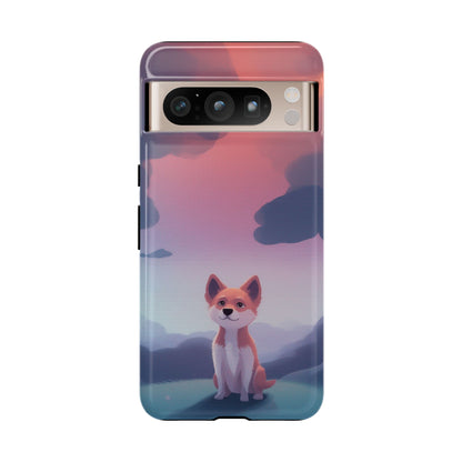 Google Pixel 8 Pro / Glossy Phone Case - Cute Dog & Cloud Design Phone Case