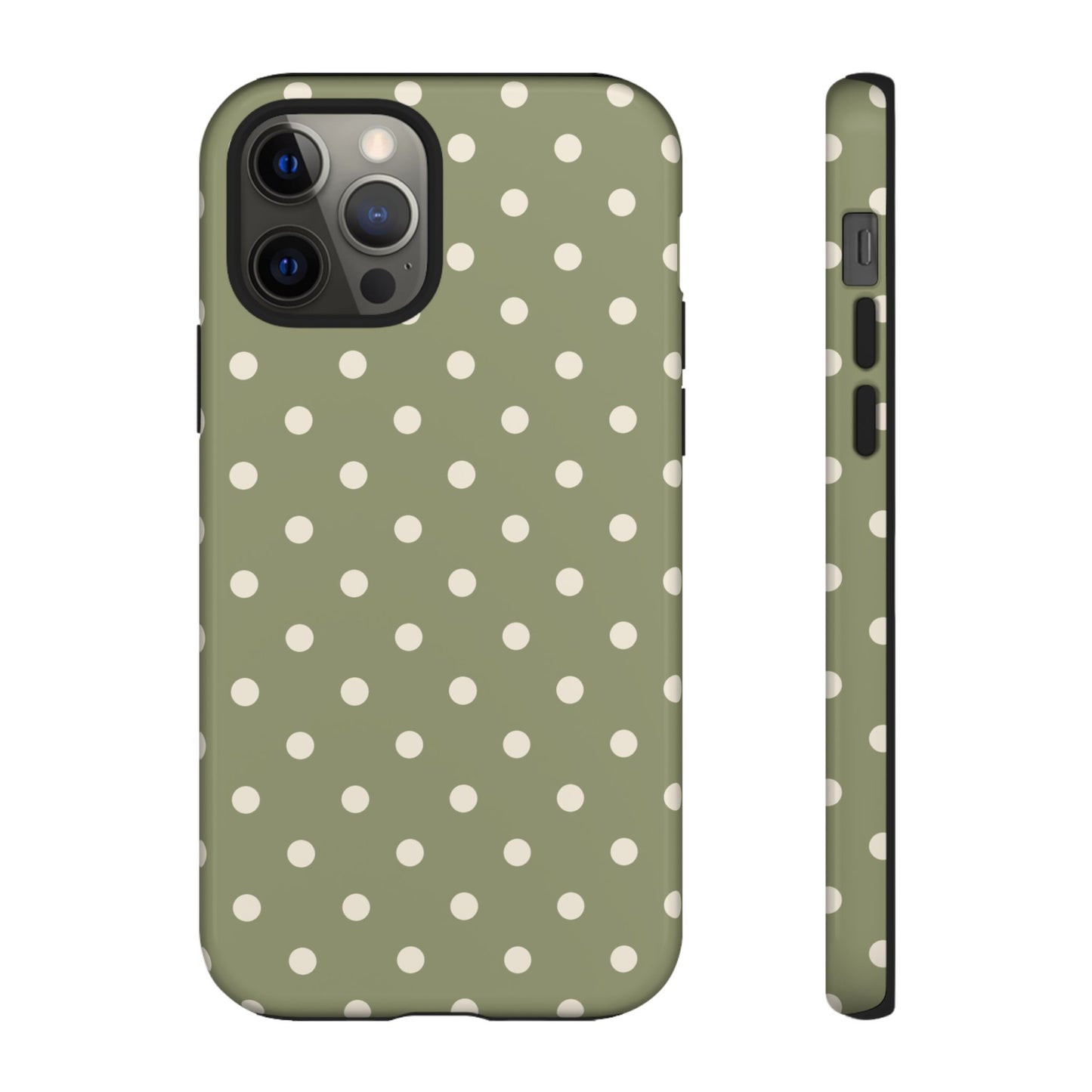 Green & White Dot Pattern Phone Case