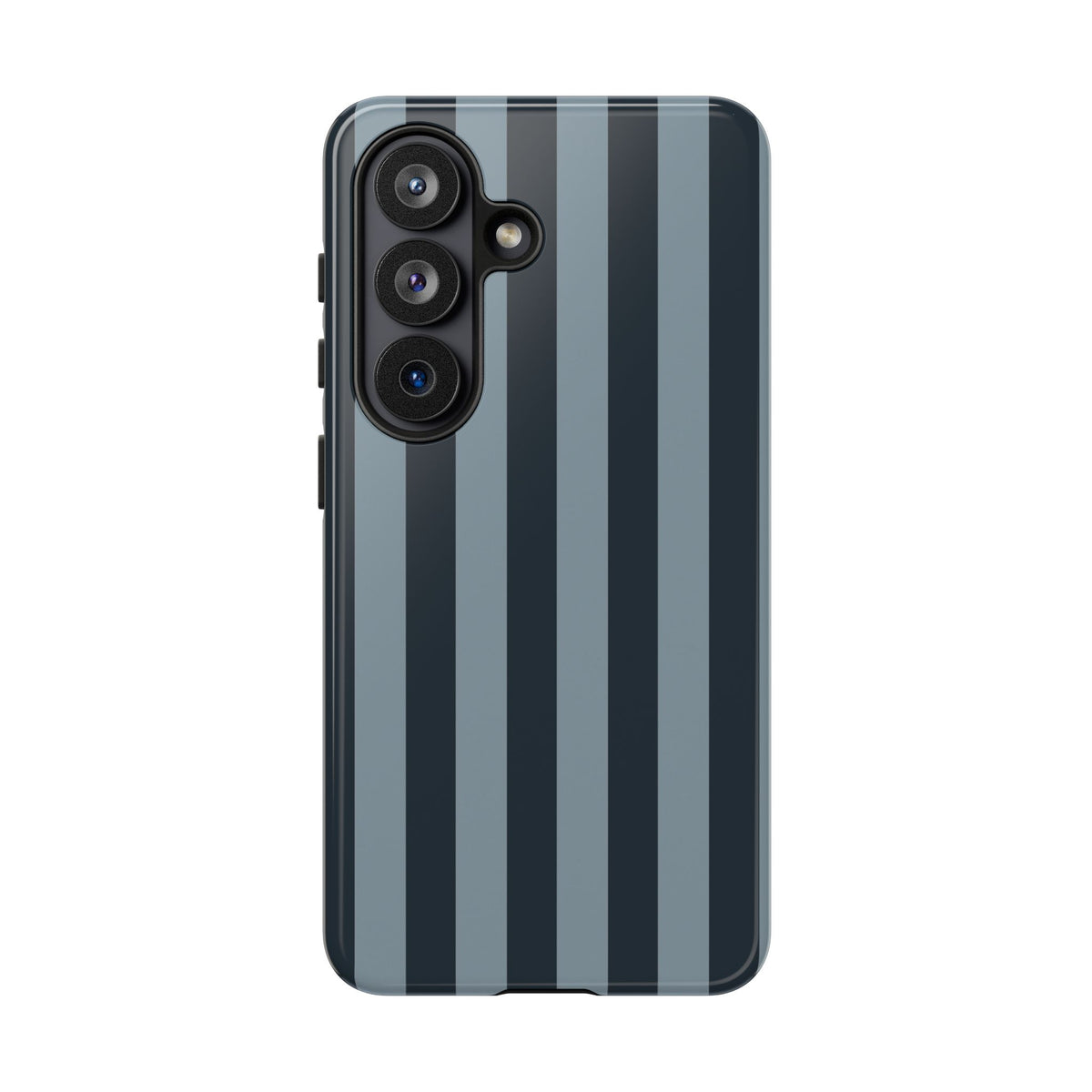 Dark Blue Stripe Pattern Phone Case - Blue Phone Case - Samsung Galaxy S26 / Glossy